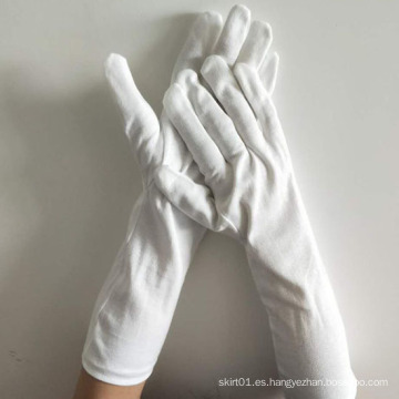 guantes de inspección de desfile de algodón blanco